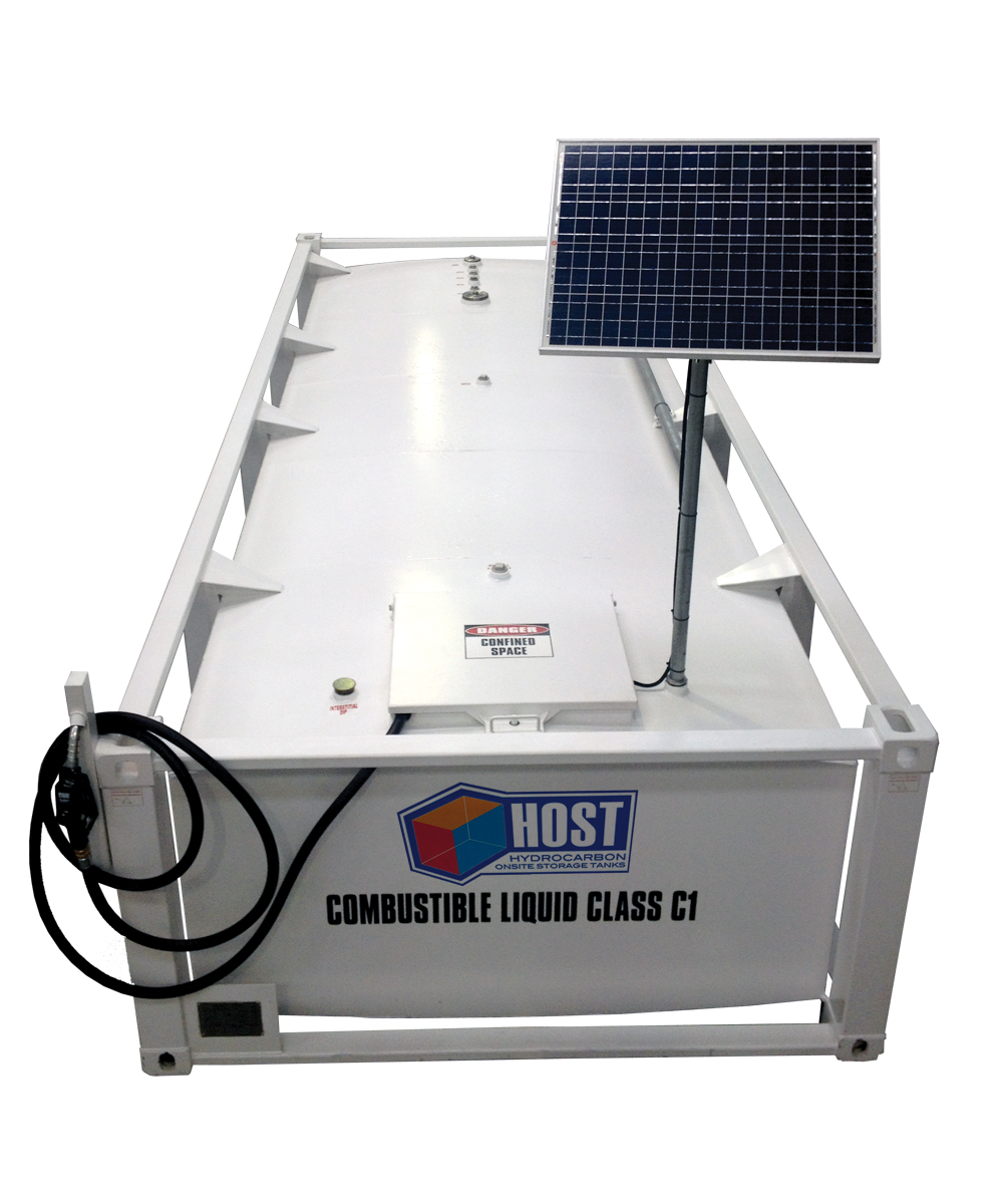 Liquip Wagga Solar powered HOST Self Bunded Diesel Tank Cube